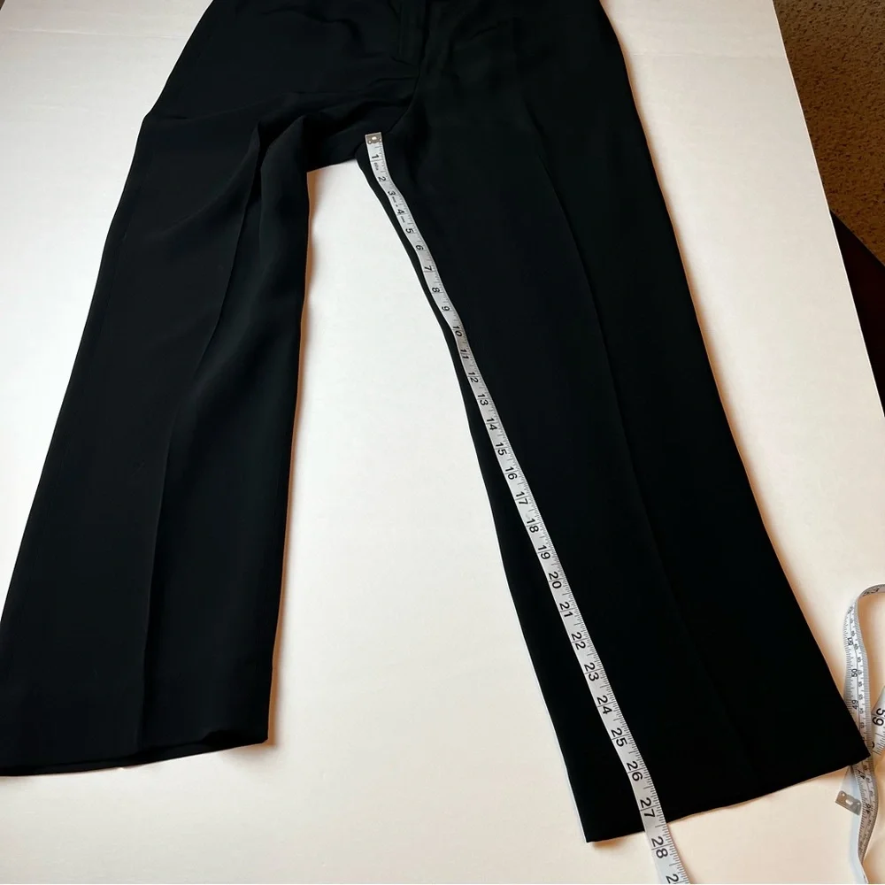 Lafayette 148 New York Barrow Dress‎ Pant Womens Size 10 Black Viscose Acetate